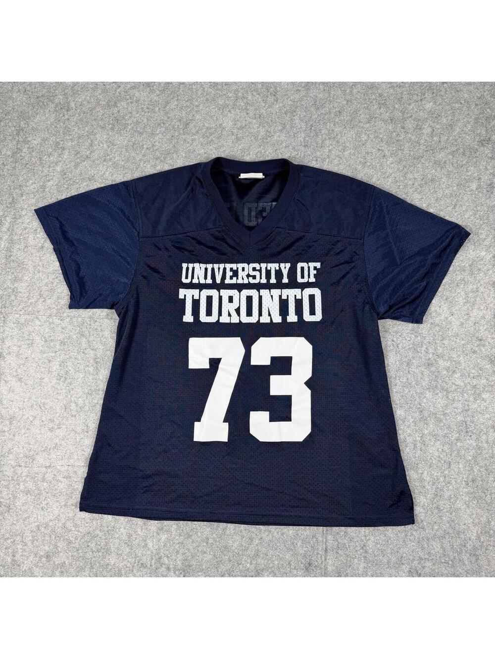 Vintage 80s UofT University Of Toronto Rare Football Jersey Double Sided Size M
